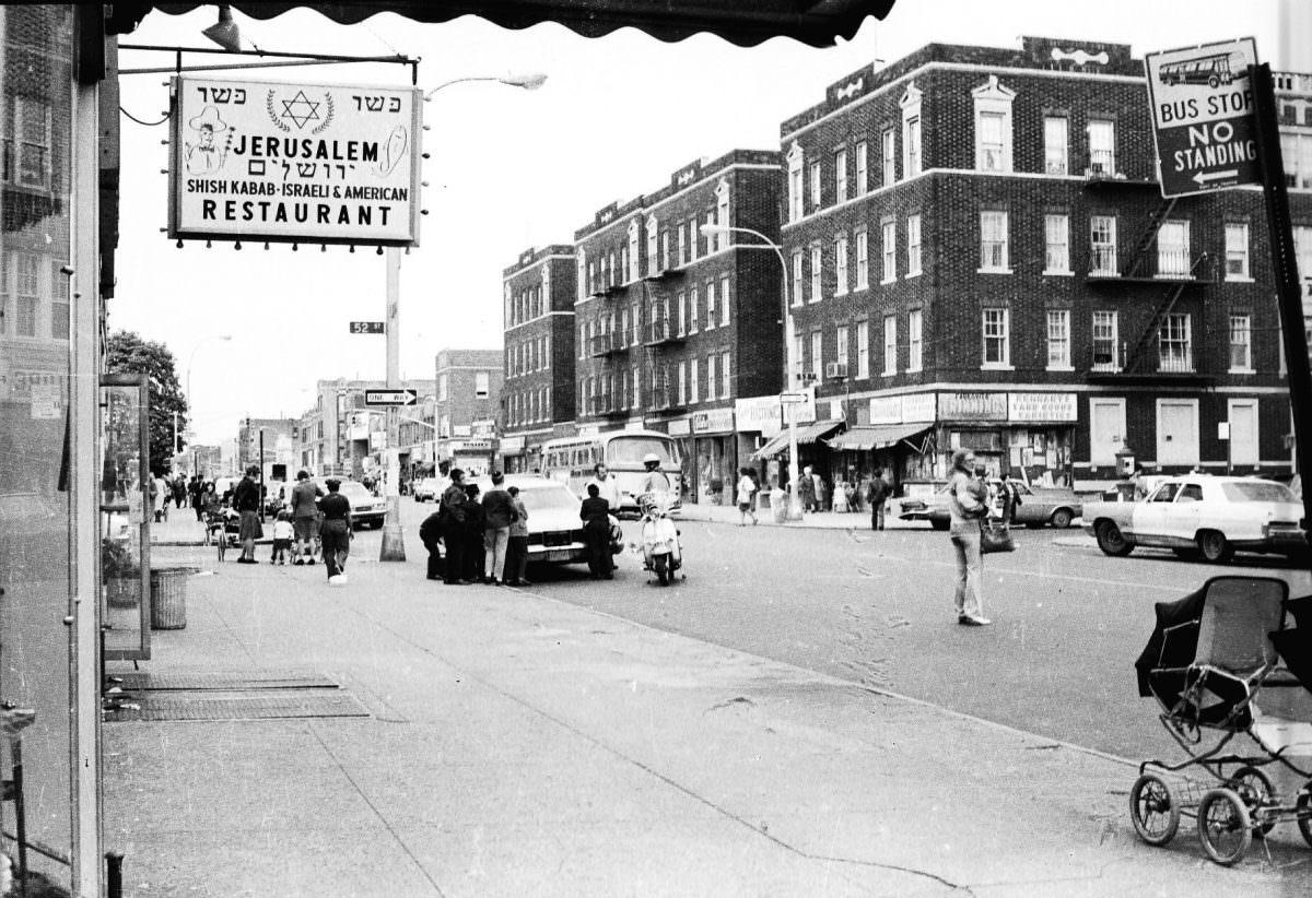 #45 13th Avenue in Boro Park, Brooklyn, 1975.
