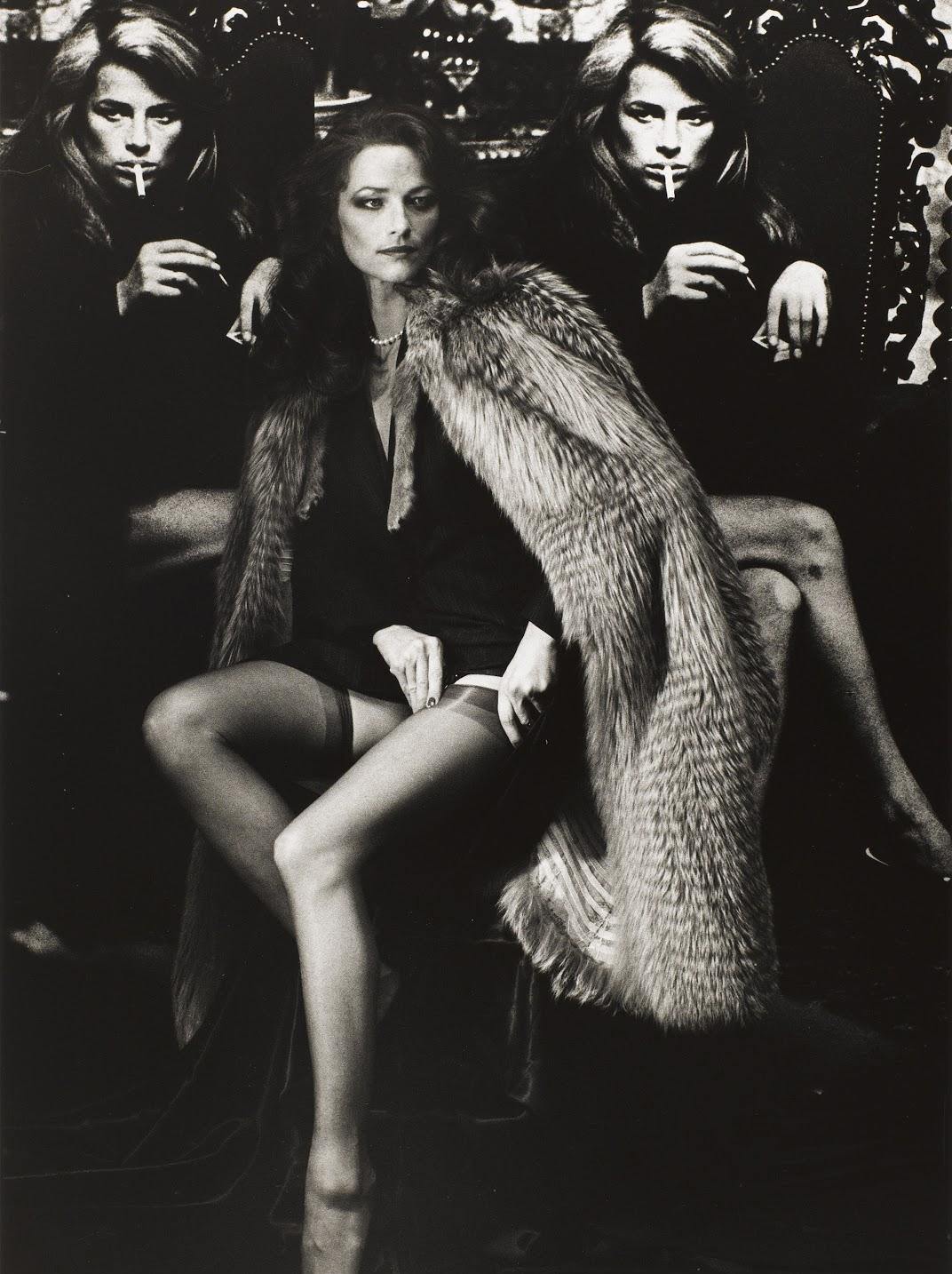 #21 Charlotte Rampling, Paris, 1982, photo by Helmut Newton.