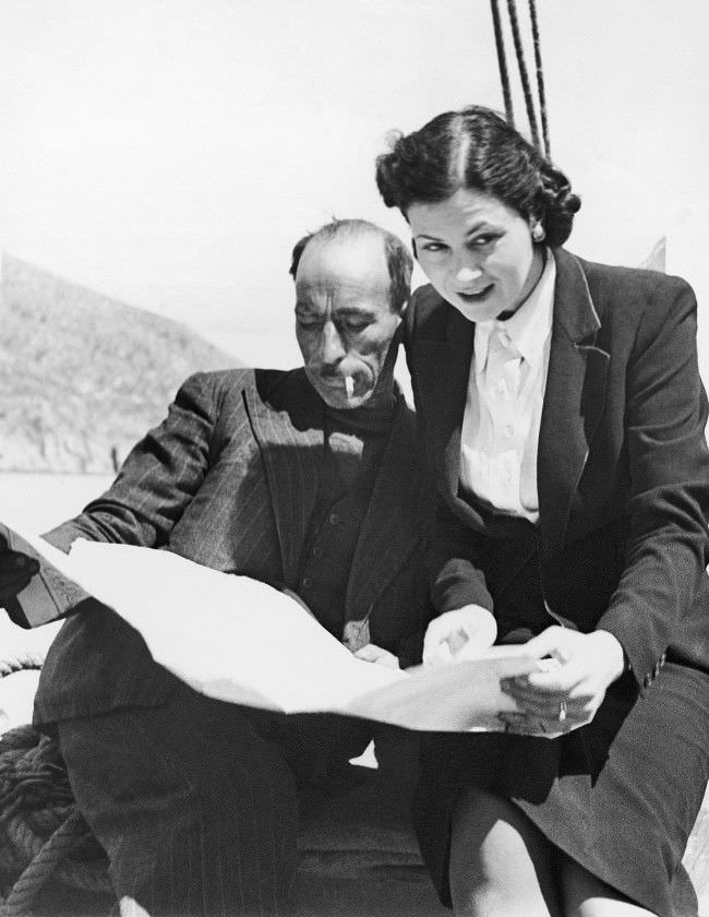 #10 Alma De Luce recalls how she and her husband escaped from Greece to Turkey in a small fishing boat. Her husband, Daniel De Luce, had been covering the war for The Associated Press and Wide World. 1942