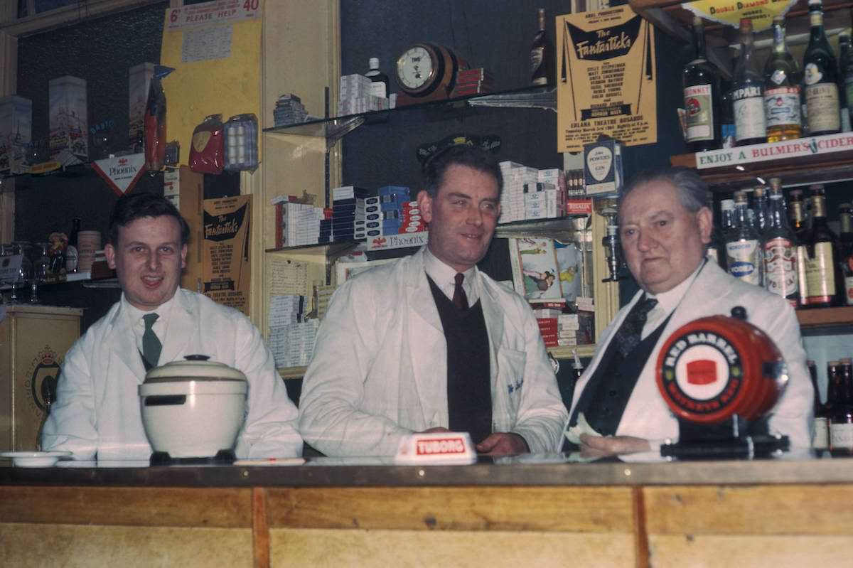 #14 Bartenders in pub, 1964