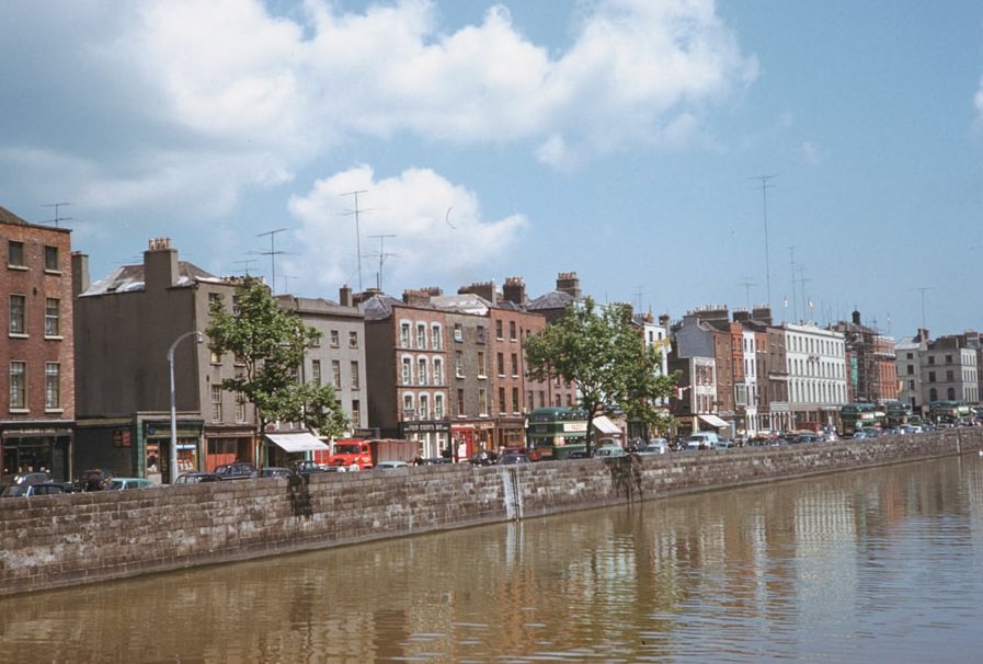 #10 View along Quay on north bank, R. Liffey