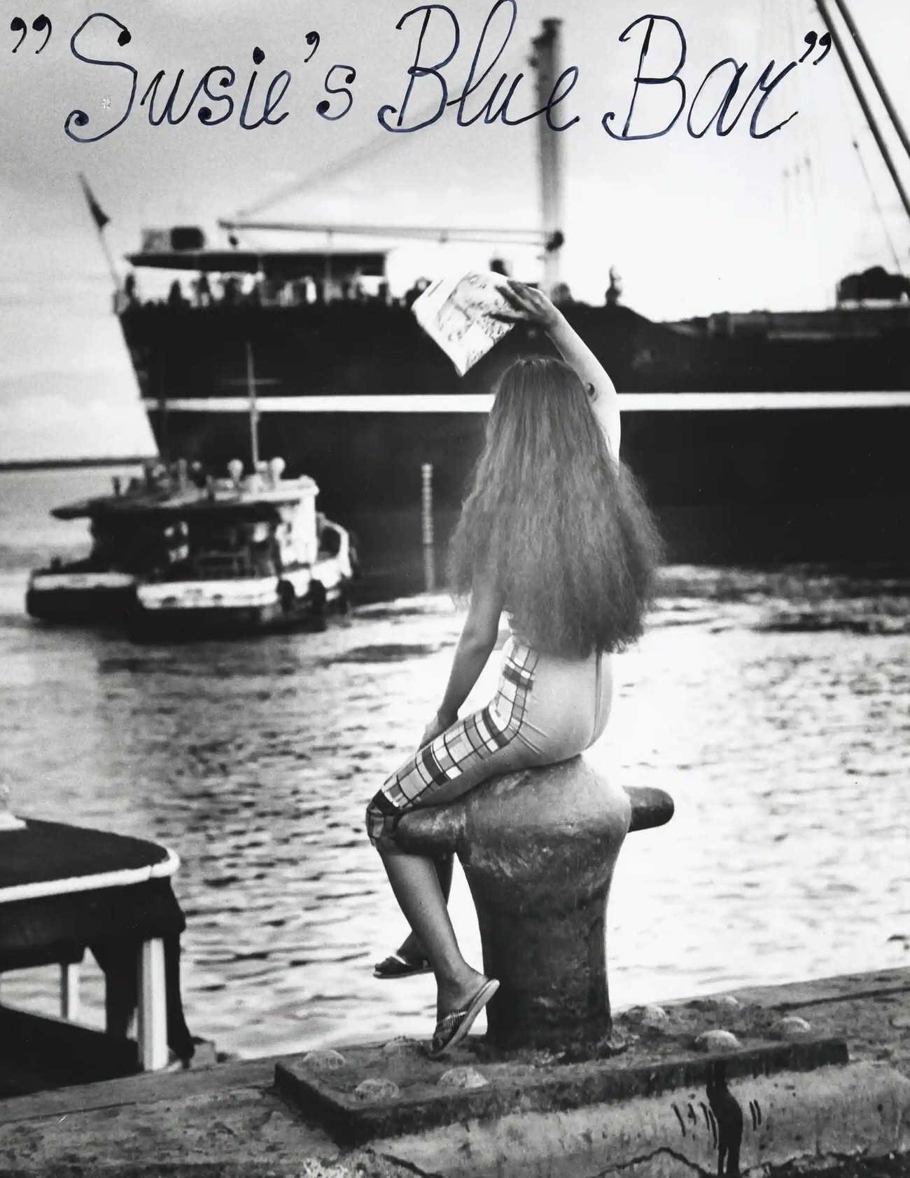 #8 Susie’s Blue Bar, Cebu city, Philippines, 1959. Gelatin silver print and marker