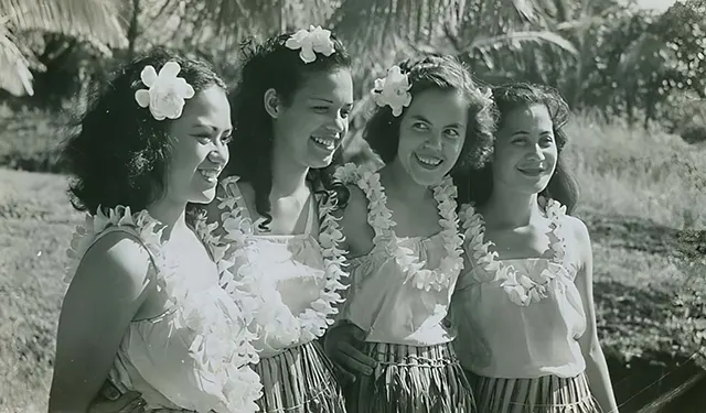 #2 Hawaiian hula dancers.