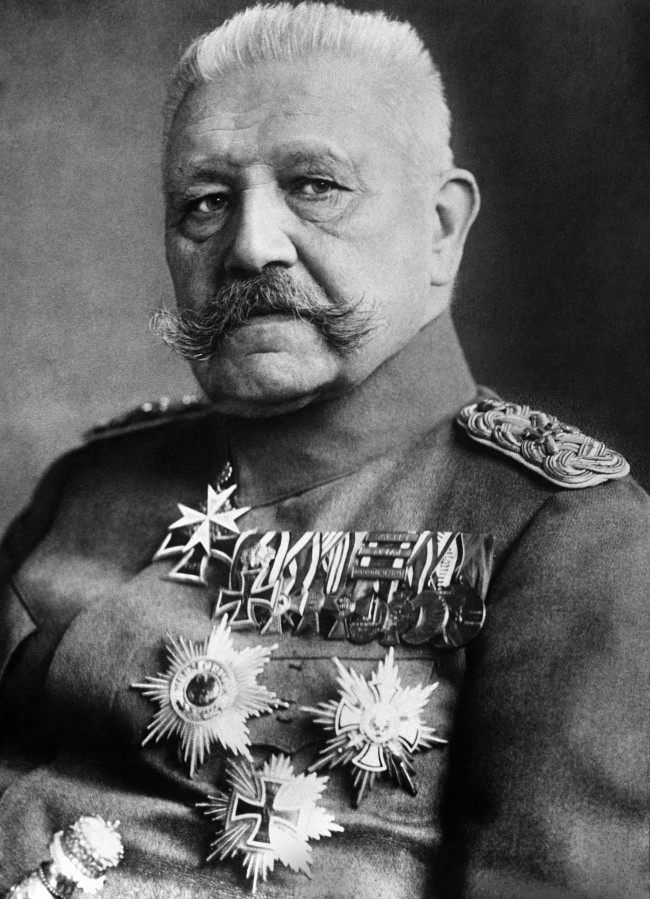 Paul von Hindenburg, German Field Marshal and President, 1910s.