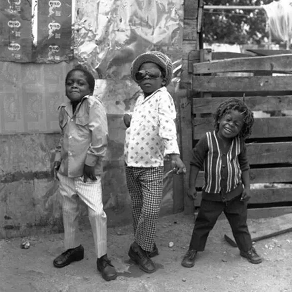 #13 Young boys strike a pose for the camera, Jamaica.