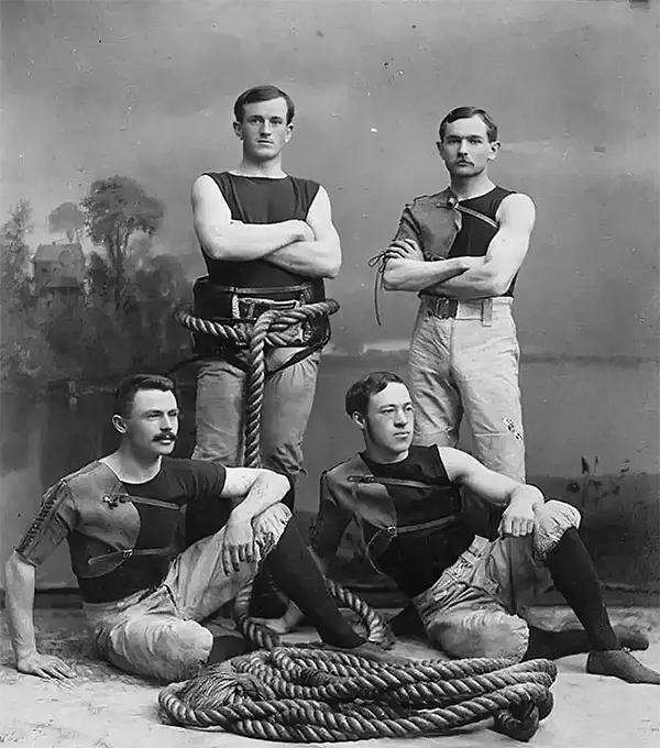 #24 The Bowdoin College Tug of War Team, 1891.