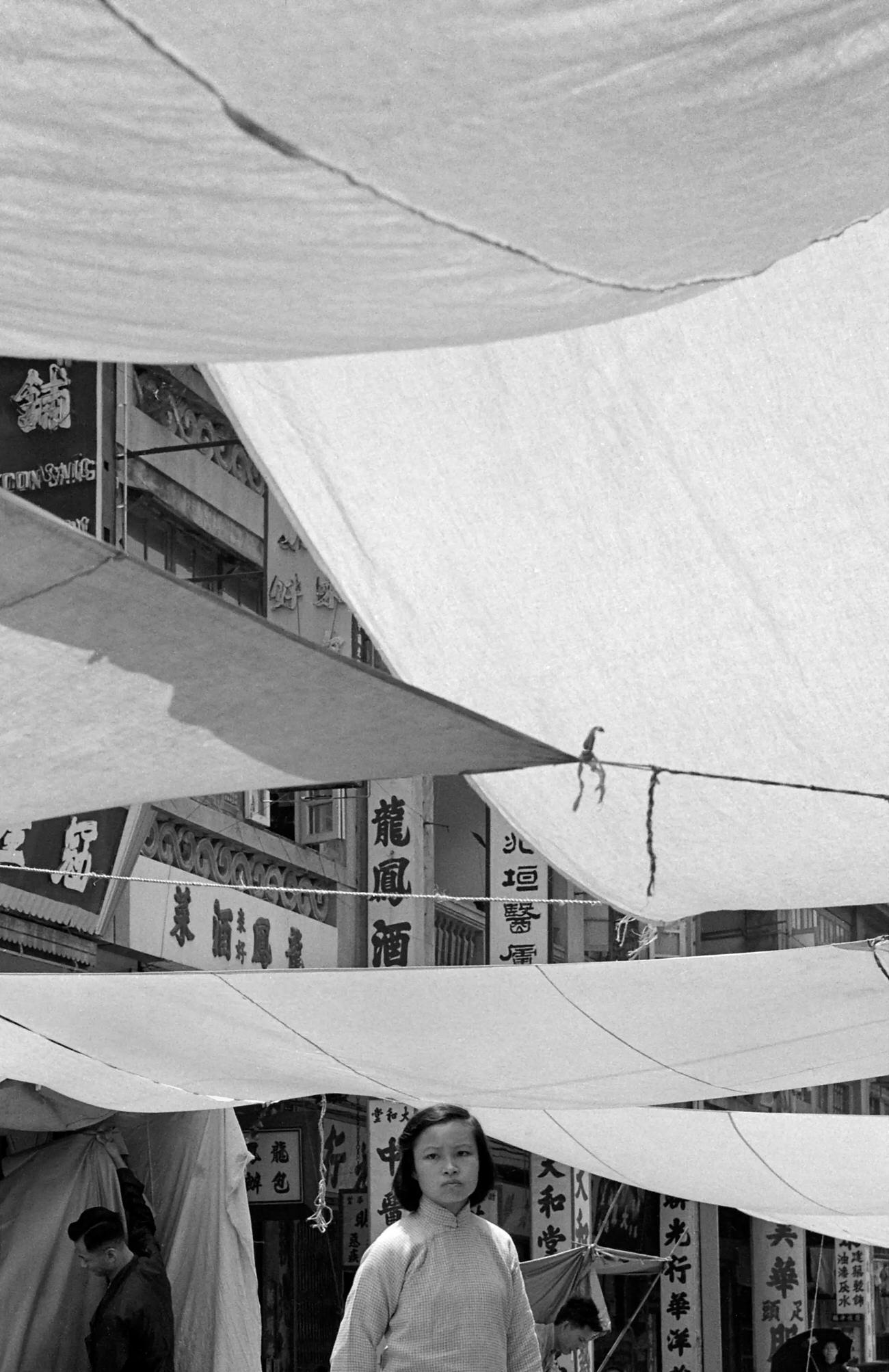 #7 White Tents, Hong Kong, 1960s.
