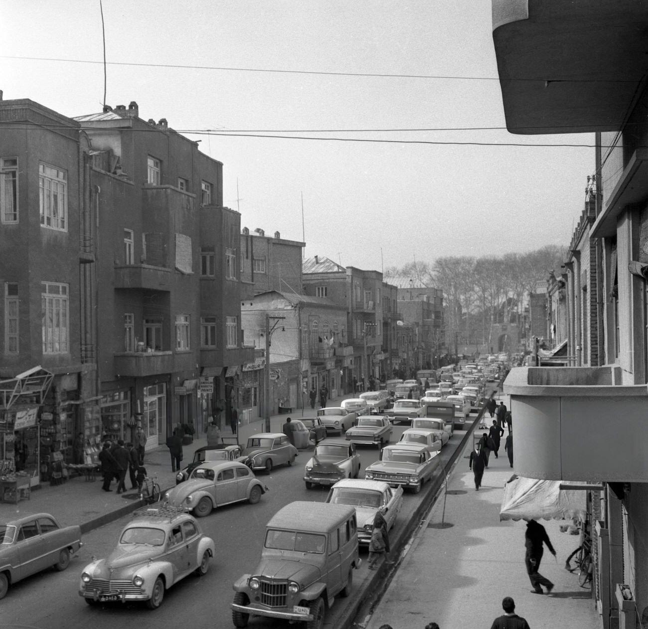 #29 A traffic jam in Tehran, Iran, 1964.
