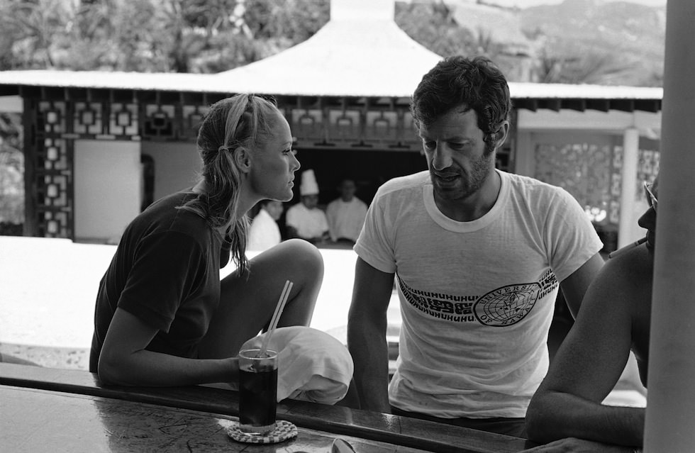 #14 Jean-Paul Belmondo and Ursula Andress in Acapulco, Mexico, 1967.
