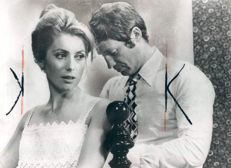 #9 Jean-Paul Belmondo and Catherine Deneuve in ‘La Sirene du Mississippi’ directed by François Truffaut, 1969.