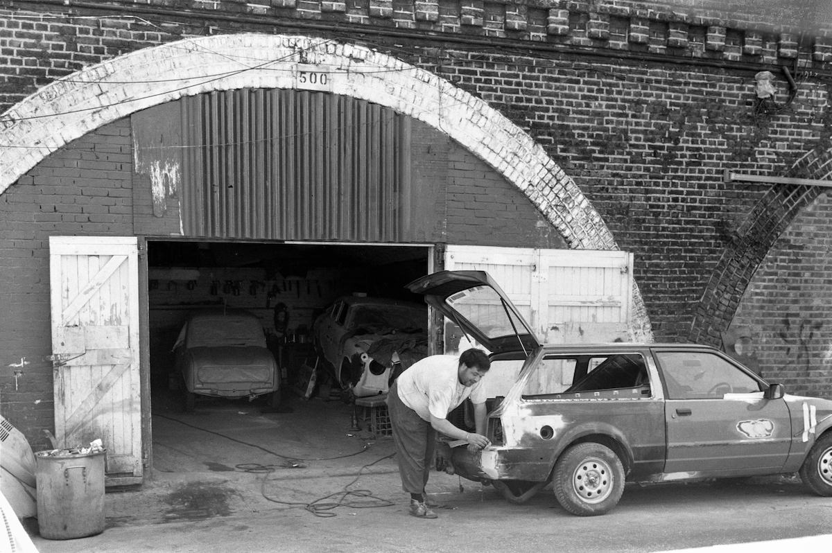 #12 Garage, Railway Arch, Ridgway Rd, Loughborough Jct, Lambeth, 1989