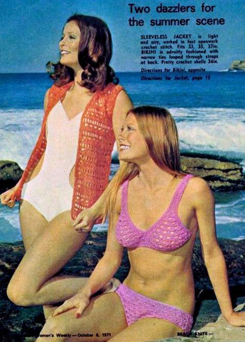 #14 Great shades of Elvis! Crochet, by its very nature, contains revealing gaps – even when it’s not wet.
