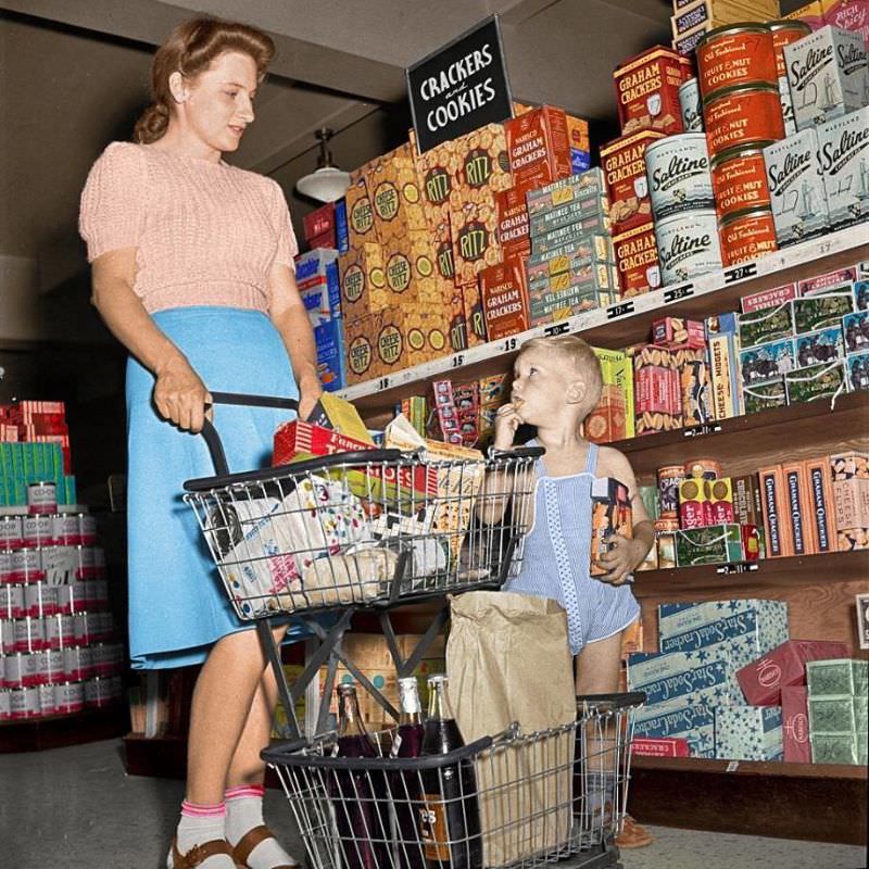 #1 Cracker section, 1955.