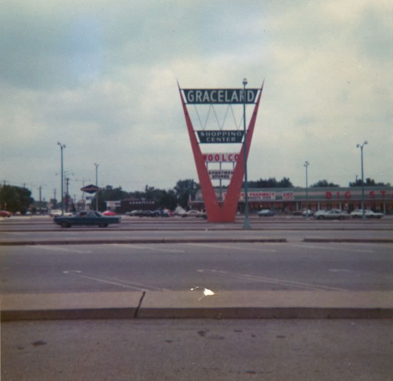 #17 Graceland shopping center, circa 1970s.