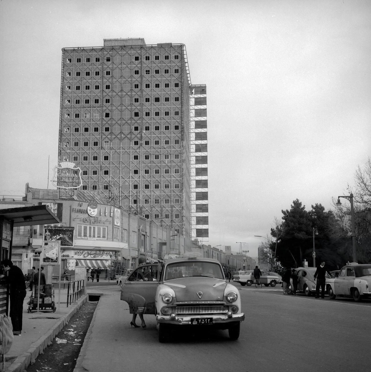 #27 Crossroads of Ferdowsi Avenue in Tehran, 1961.