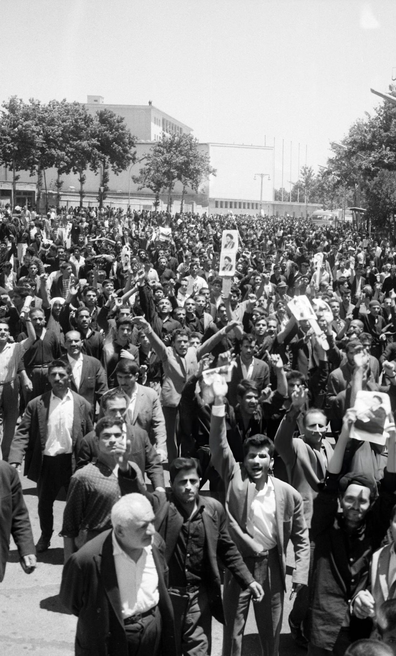 #32 Violent riots in Tehran after the arrest of Ayatollah Khomeini, 1963.