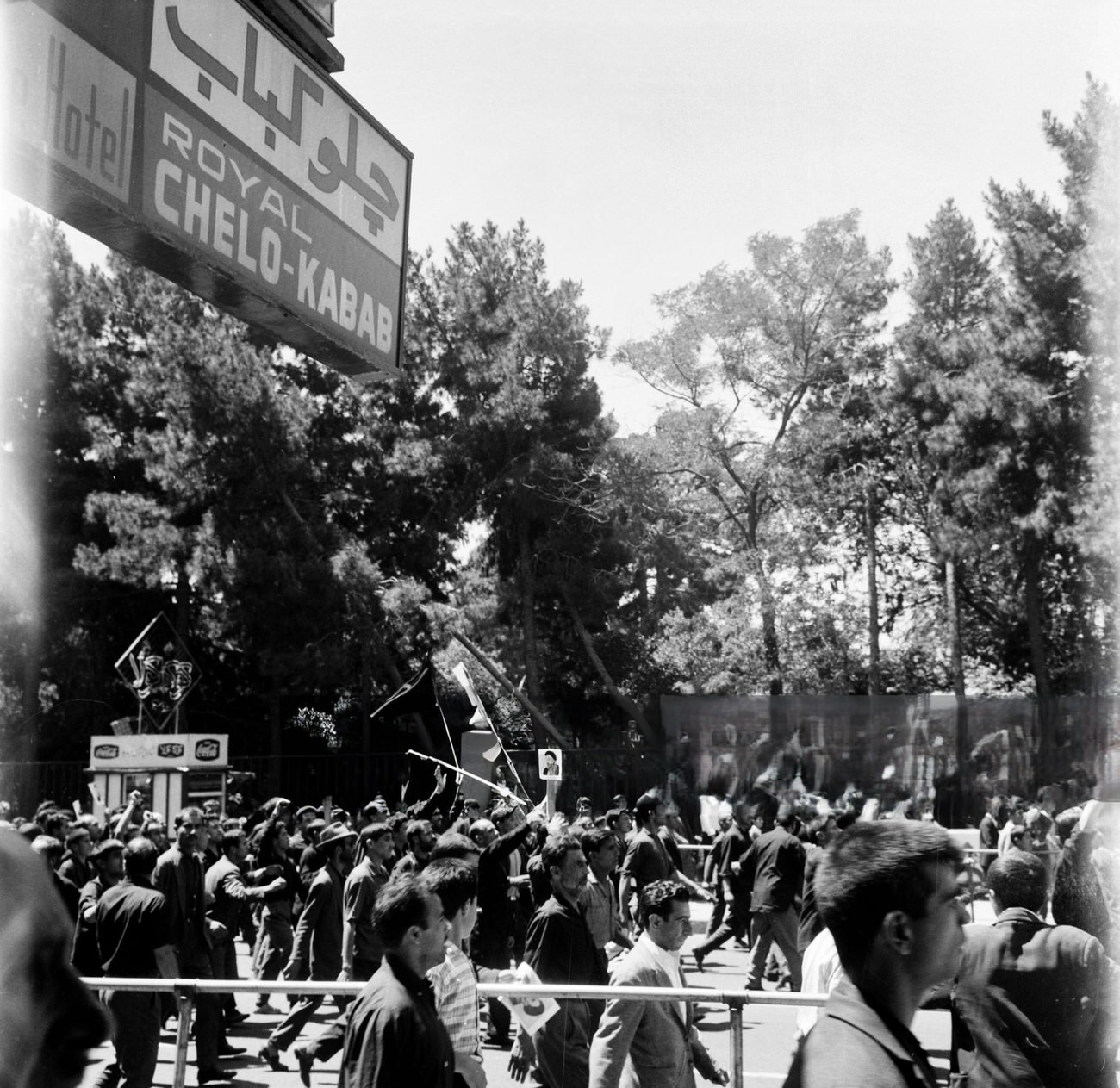 #44 Violent riots in Tehran after the arrest of Ayatollah Khomeini, 1963.