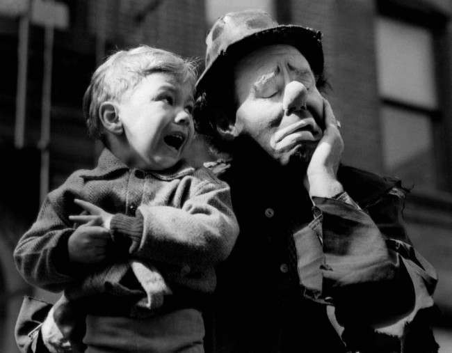 Bizarre vintage photos of Clowns that Look Like They’re Serial Killers and Perverts Weird