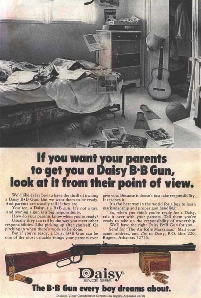 #1  How Vintage Gun Ads Marketed Firearms as the Ultimate Plaything for Kids #1 Vintage Ads