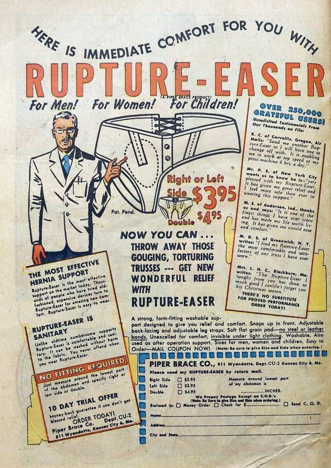 #17 Remember those super tight fat-reducing knickers? Well, they can also hold your hernia in.