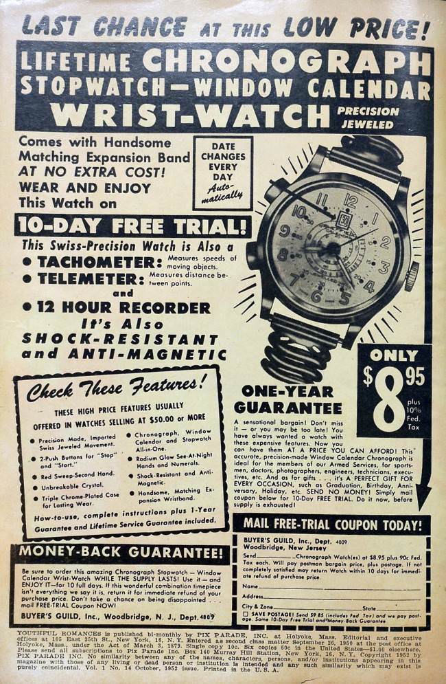 #24 The 10-day free trial is up. What d’yer mean the watch says you’ve only had it for 8 days?