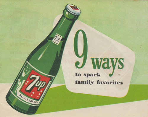 7 Up! Sparkling Up Family Favorites in 1948: A Vintage Guide to Refreshing Recipes Vintage Ads