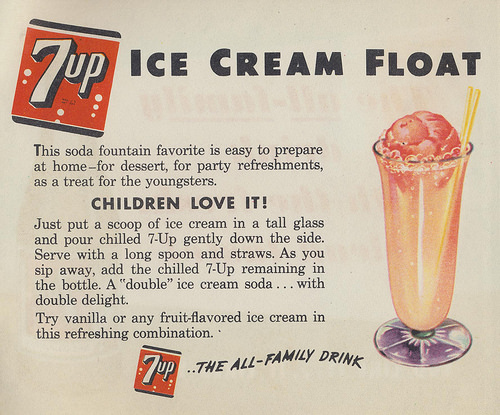 7 Up! Sparkling Up Family Favorites in 1948: A Vintage Guide to Refreshing Recipes Vintage Ads