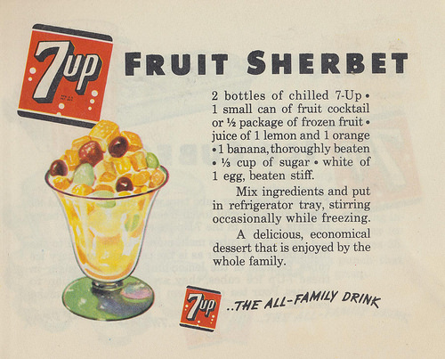 7 Up! Sparkling Up Family Favorites in 1948: A Vintage Guide to Refreshing Recipes Vintage Ads