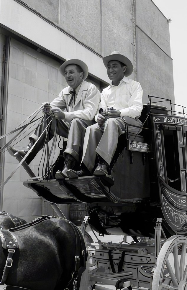 #4 Alfred Eisenstaedt and Walt Disney, California, 1946.