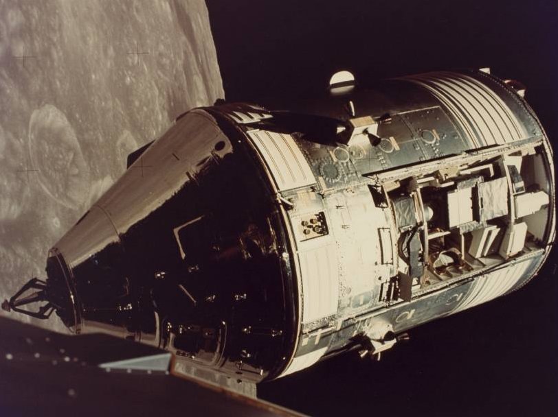 #10 Apollo 17 Command/Service modules photographed from lunar module in orbit