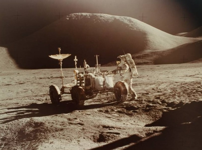 #4 Astronaut Irwin with LRV