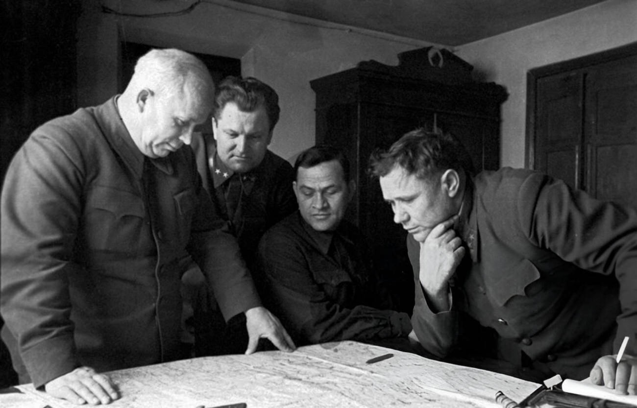 #19 Nikita Khrushchev at Stalingrad, 1940s.