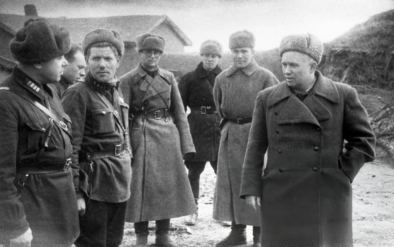#20 Nikita Khrushchev at Stalingrad, 1940s.