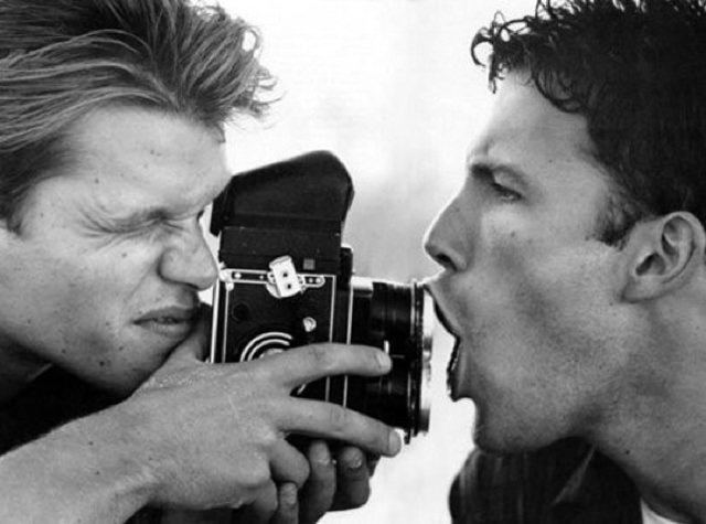 #26 Matt Damon shoots Ben Affleck with a MF camera