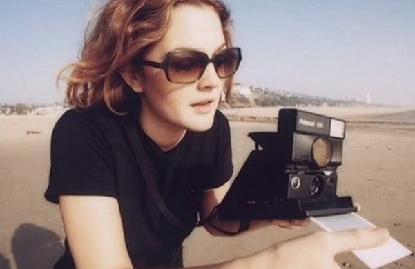 #5 Drew Barrymore with a Polaroid