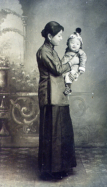 #9 Here’s a universal image if ever there was one: a mother and her baby. It looks like a boy, which at the time was the more desirable sex for a child.