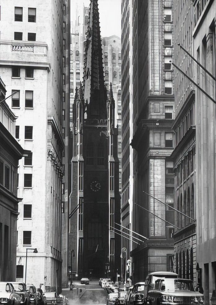 #21 Trinity Church, Lower Manhattan, 1962