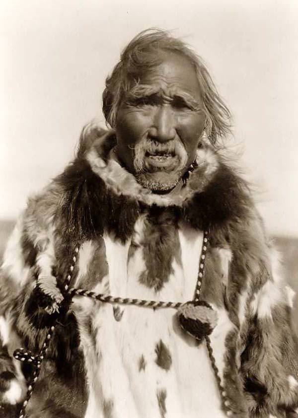 #8 Portrait of an old Eskimo man, 1929
