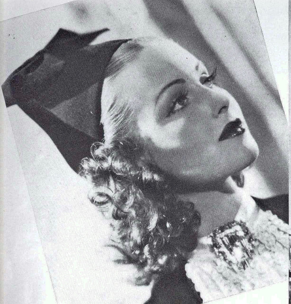 #13 June Lang in a hat of velvet and felt, 1937