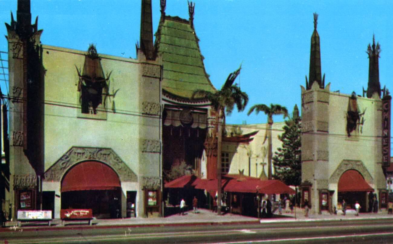 #16 Grauman’s Chinese Theatre in Hollywood, Los Angeles, California, 1953.