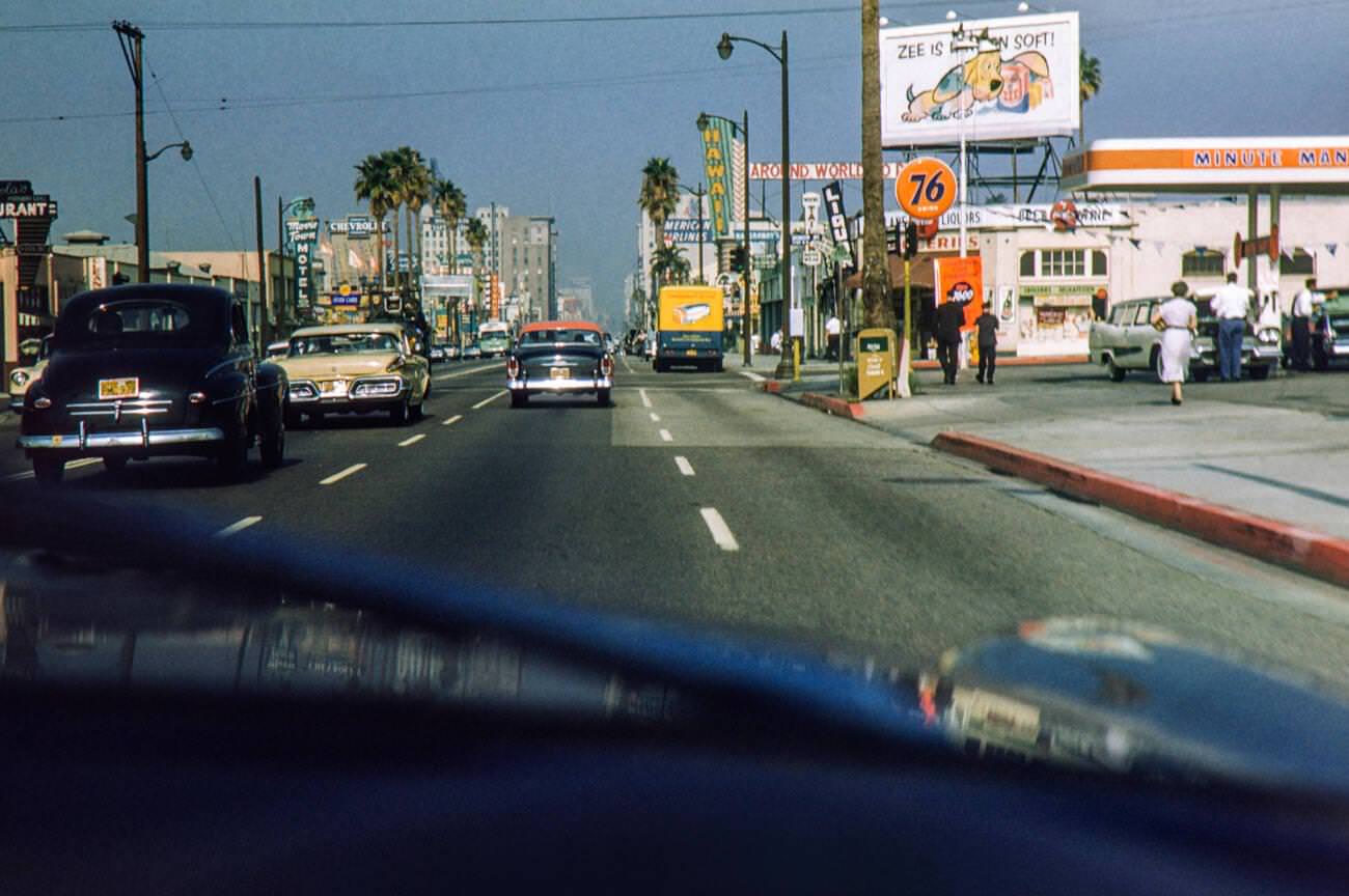 #23 Driving in Hollywood, California, 1959.