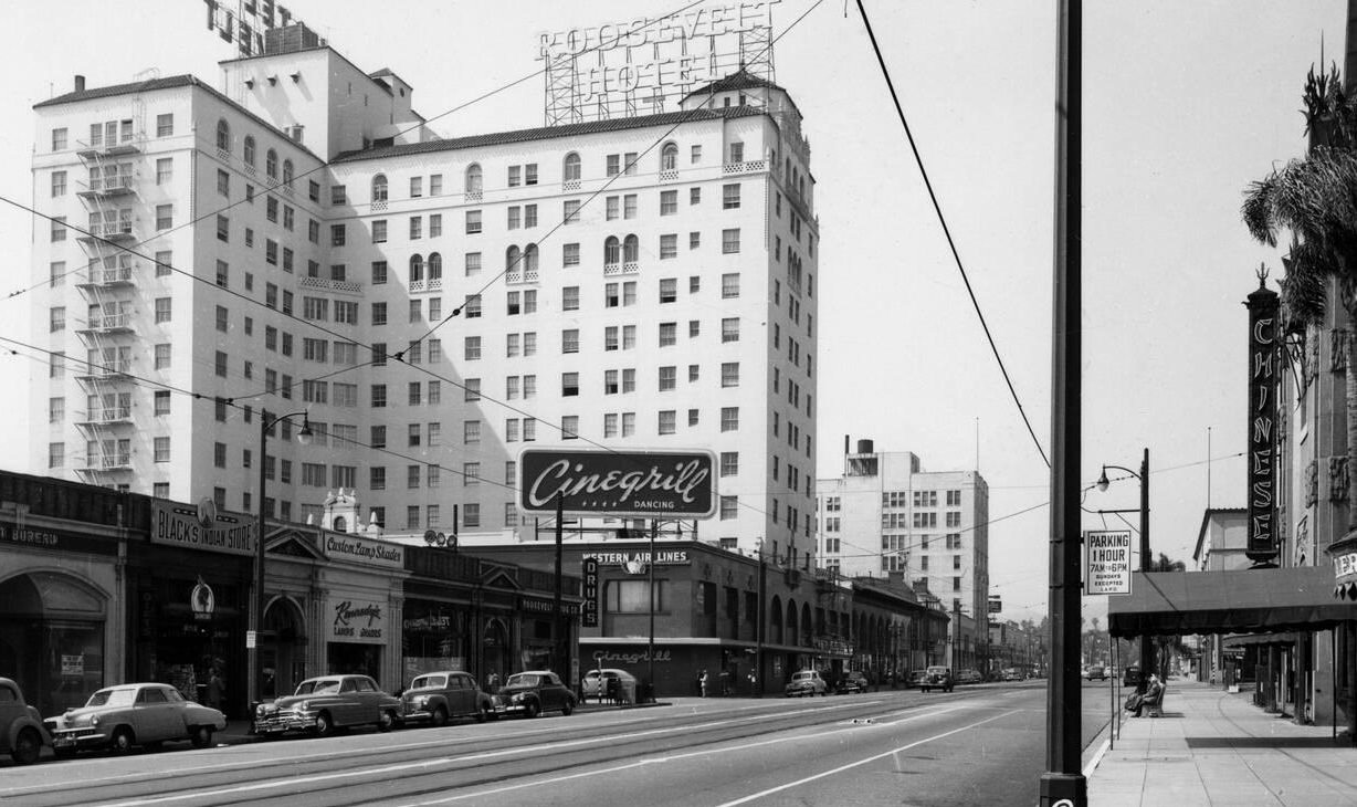 #4 Hollywood Roosevelt Hotel, Hollywood, California, 1950s.