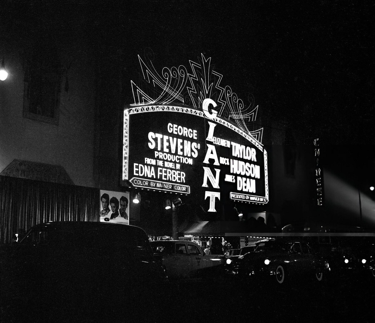 #44 Giant movie theater in Hollywood, California, 1950s.