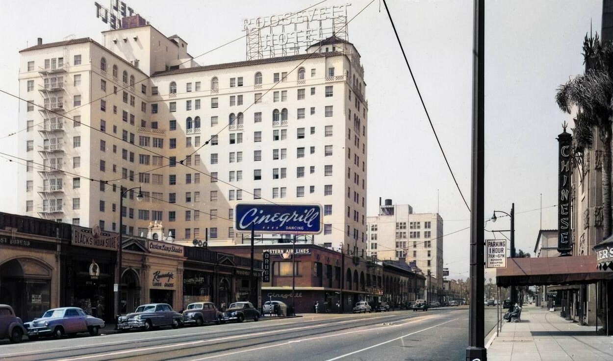 #8 Hollywood Roosevelt Hotel, Hollywood, California, 1950s.