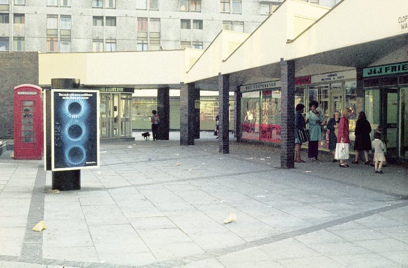 #16 Clopton Walk shopping precinct, 1972.