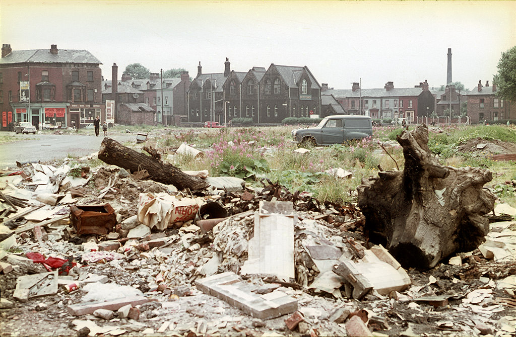 #40 Hulme Walk footbridge, 1972.
