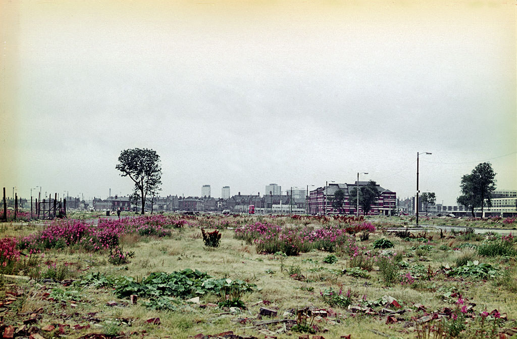 #47 Open ground in Hulme, 1960s.