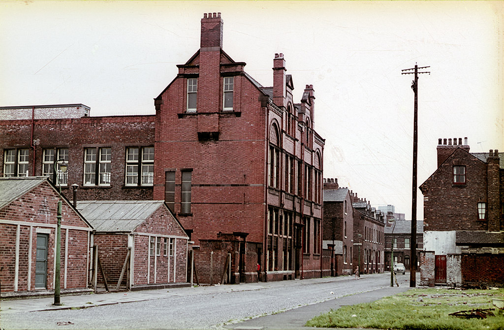 #70 Webster Street School in Hulme, 1960s.