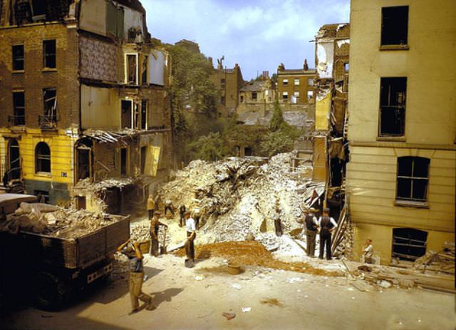 #14 Bomb damage in London, 1944