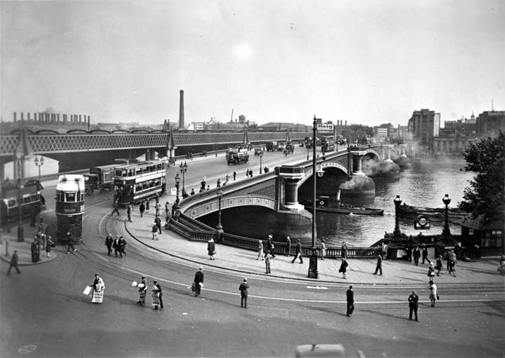#11 Blackfriars Bridge and Bankside from the north bank of the Thames